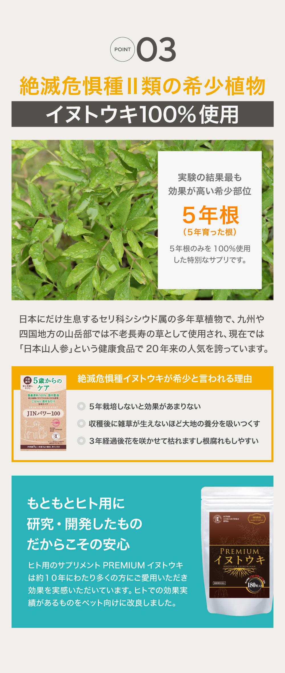 犬猫イヌトウキ『JINパワー100』 1袋【配送日時指定不可